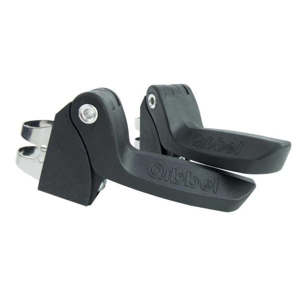 Qibbel - Voetsteunen junior 6+ (2 stuks) - zwart