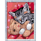 Ravensburger - creart schilderen op nummer - vredige kitten