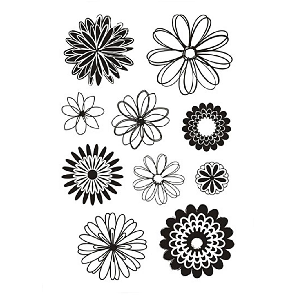 Creativ Company - Creativ Company Https://www.cchobby.nl/silicone-stempels-bloemen-vel-11x15-5-cm-1-vel