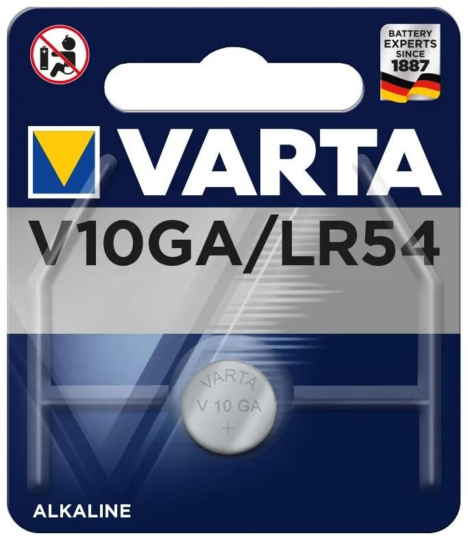 Varta accu coin cell v10gab alkali 1.5v 1 blister