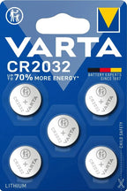 Varta accu coin cell cr2032 lithium 3v 5 blister