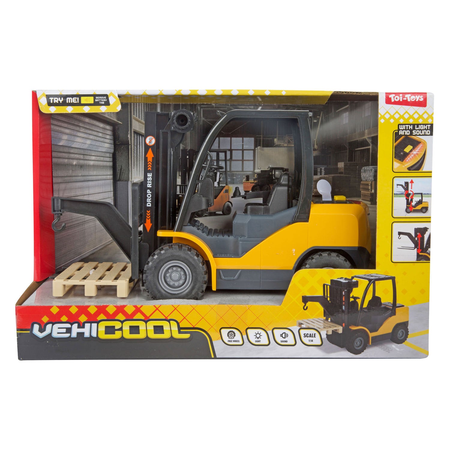 Toi-Toys - Toi-Toys Vehicool vorkheftruck - 25cm