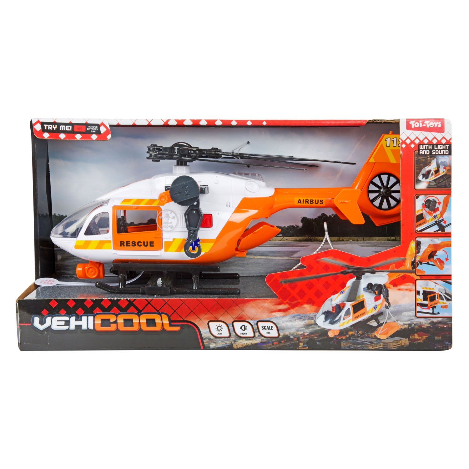 Toi-Toys - Toi-Toys Vehicool traumahelikopter - 36cm