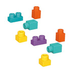 Toi-Toys - Toi-Toys Little stars soft bouwstenen in opbergbox - 48st.