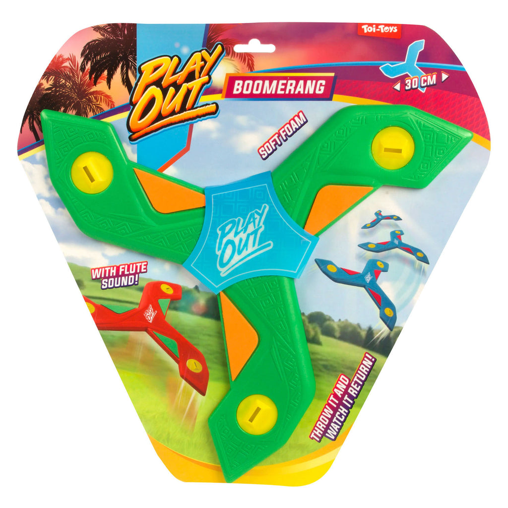 Toi-Toys - Toi-Toys out boomerang met fluitgeluid 28cm
