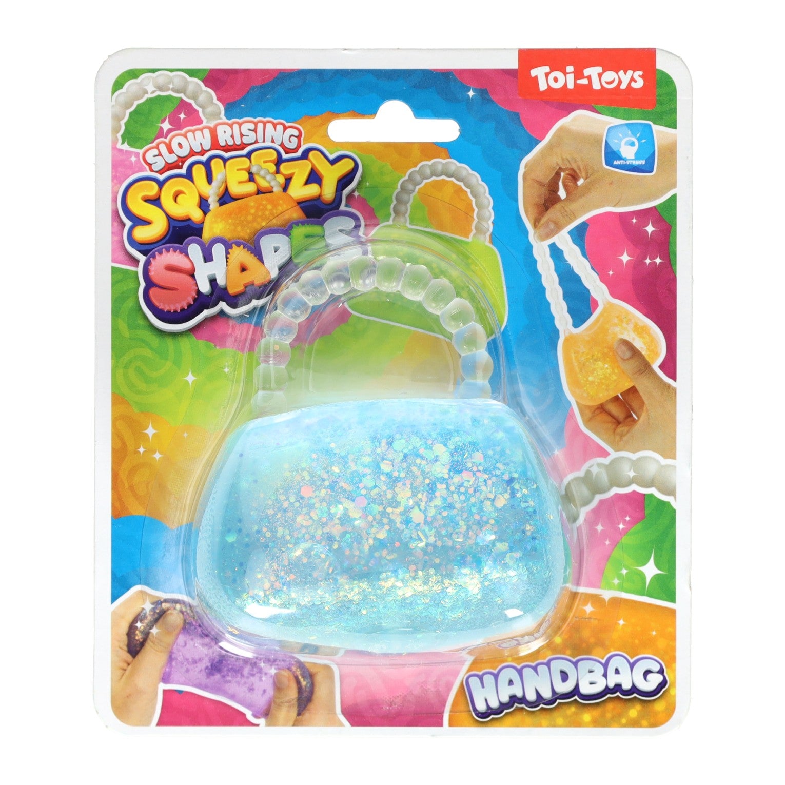 Toi-Toys - Toi-Toys Glitter knijphandtas - 8 cm