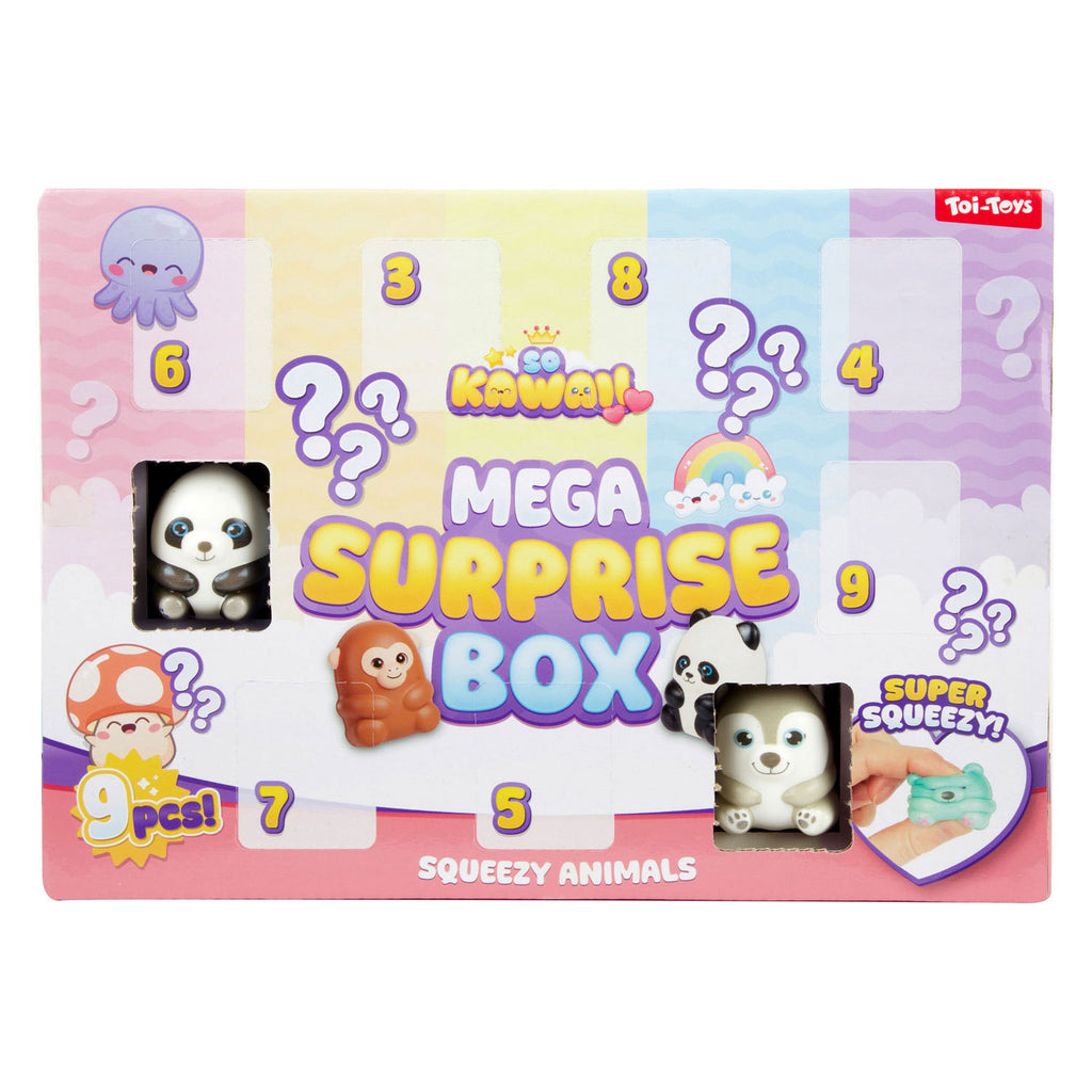 Toi-Toys - Toi-Toys So kawaii verrassingsdoos knijpdieren - 9 delig