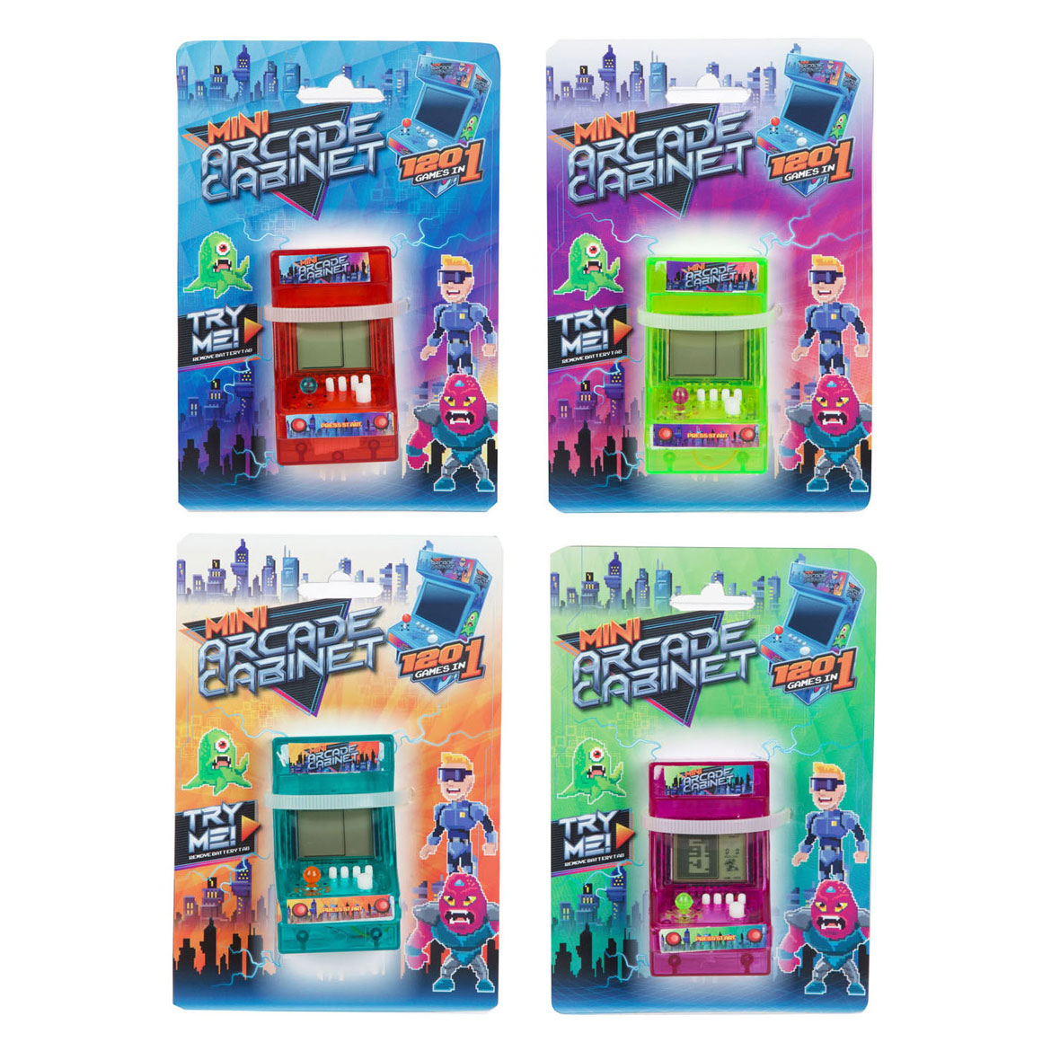 Toi-Toys - Toi-Toys Mini arcade kast met 120 spellen - 7cm
