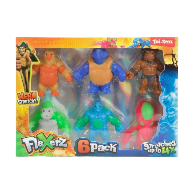 Toi-Toys - Toi-Toys Anti stressfiguur flexerz 6cm - 6 stuks