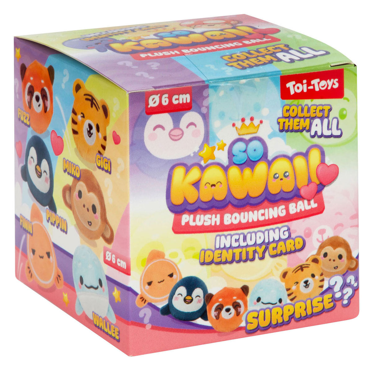 Toi-Toys - Toi-Toys So kawaii pluchen stuiterbaldier - 6cm