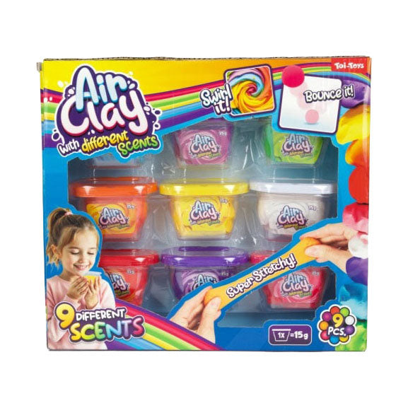 Toi-Toys - Toi-Toys Creamy clay superzachte klei met geur - 9 delig