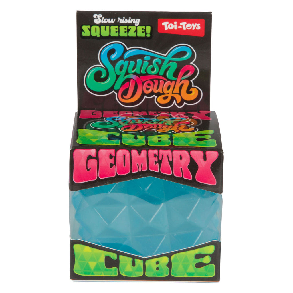 Toi-Toys - Toi-Toys Squishdough knijpkubus geometrisch 6 cm