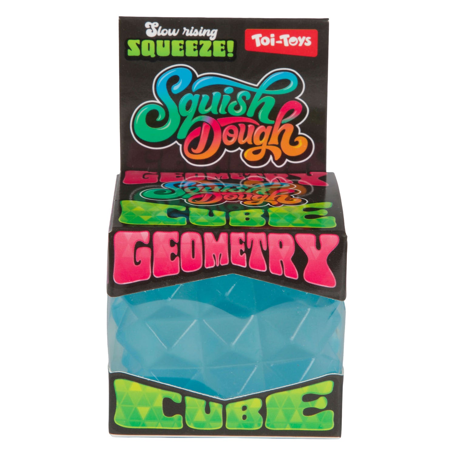 Toi-Toys - Toi-Toys Squishdough knijpkubus geometrisch 6 cm