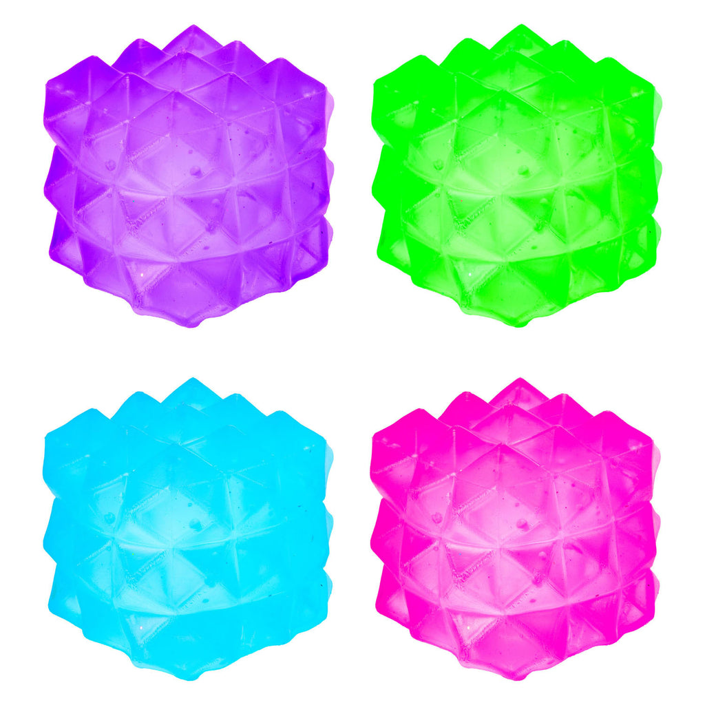 Toi-Toys - Toi-Toys Squishdough knijpkubus geometrisch 6 cm