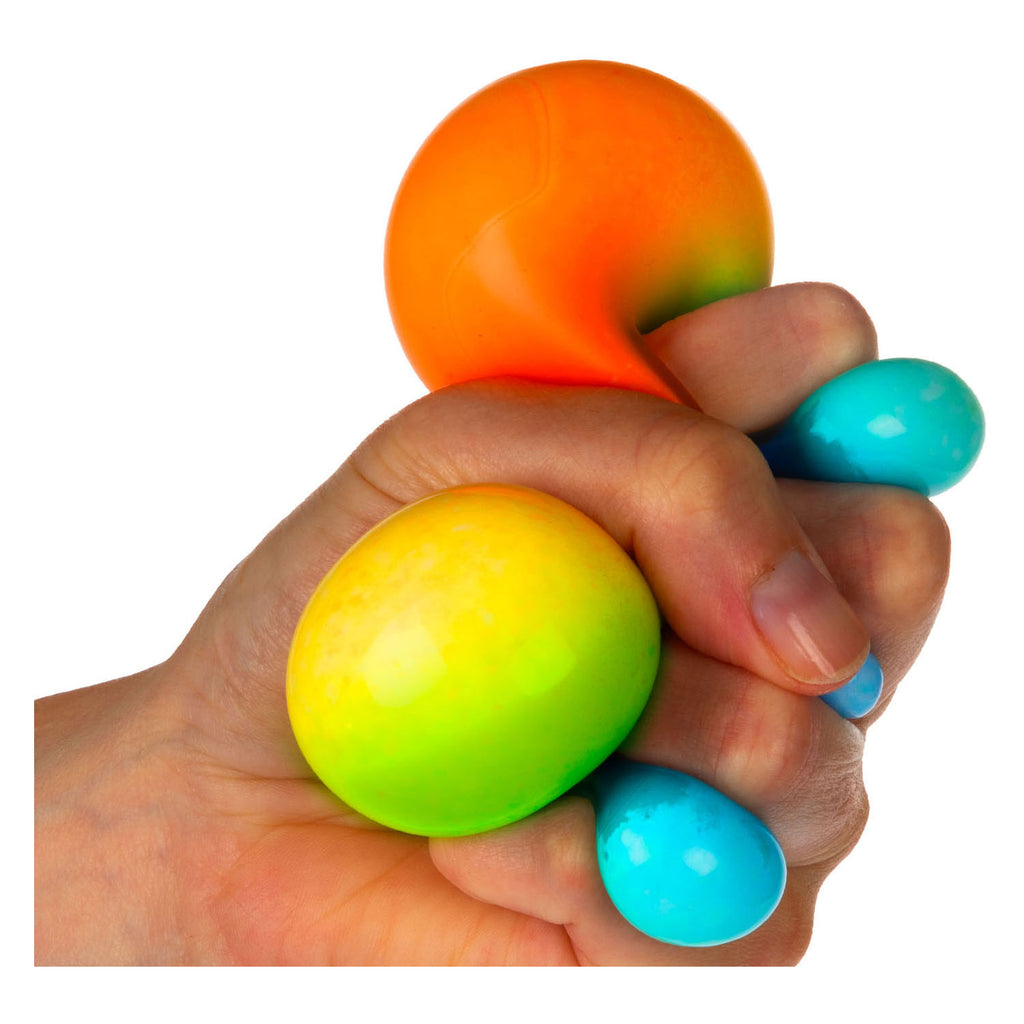Toi-Toys - Toi-Toys Squishdough set knijpballen glitter neon 5cm 4-pack