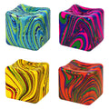 Toi-Toys - Toi-Toys Squishdough knijpkubus xl marmer - 10cm 500gr