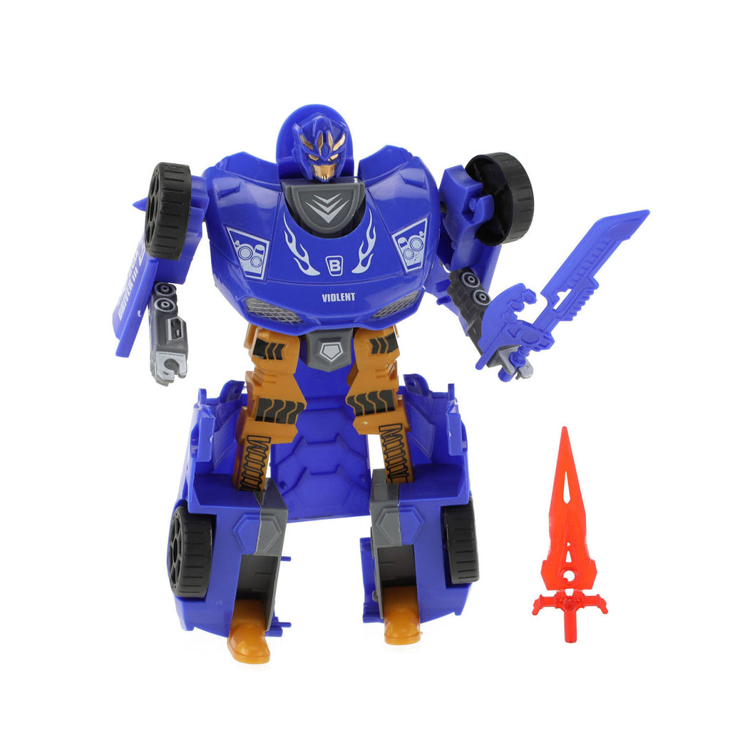Robot verander auto 21 cm 4 assorti | 2 stuks