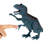 Toi-toys world of dinosaurs speelset dinosaurus met geluid junior geel 2-delig