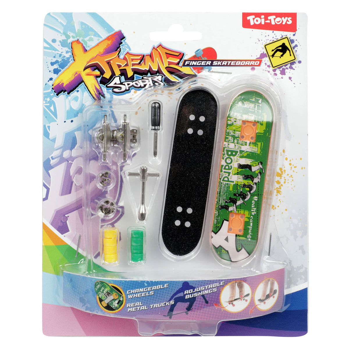 Toi-Toys - Toi-Toys Skate vinger skateboard met extra wielen