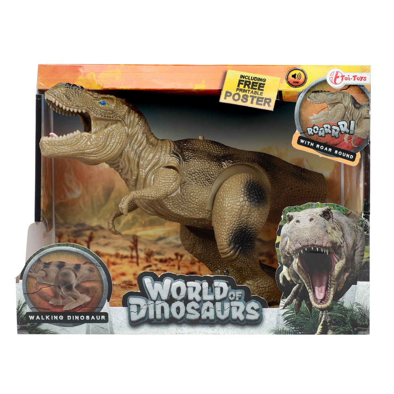 World Of Dinosaurs - World Of Dinosaurs dino t-rex lopend met geluid