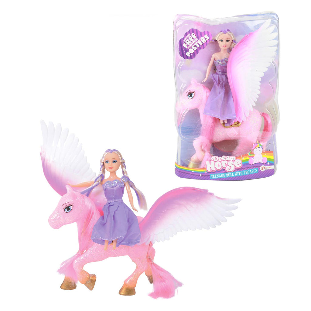 Toi-toys toi toys tienerpop 15cm met pegasus