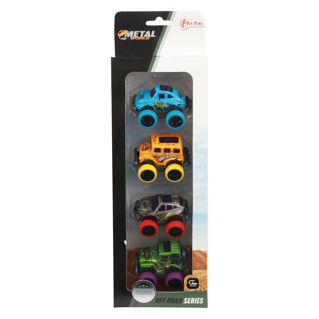 Toi-toys toi toys off road mini auto's set a 4