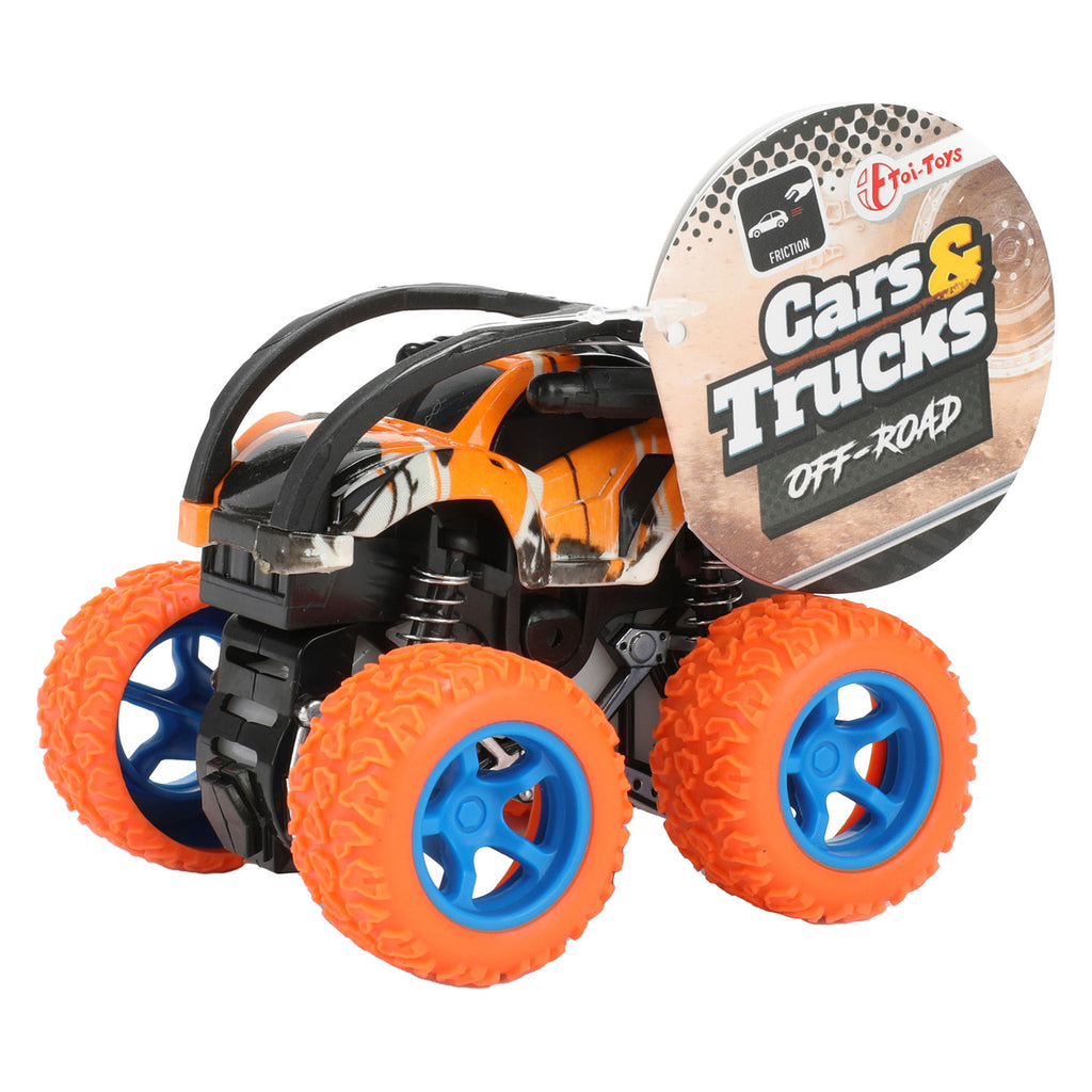 Toi-toys cars trucks frictie monster truck flip over