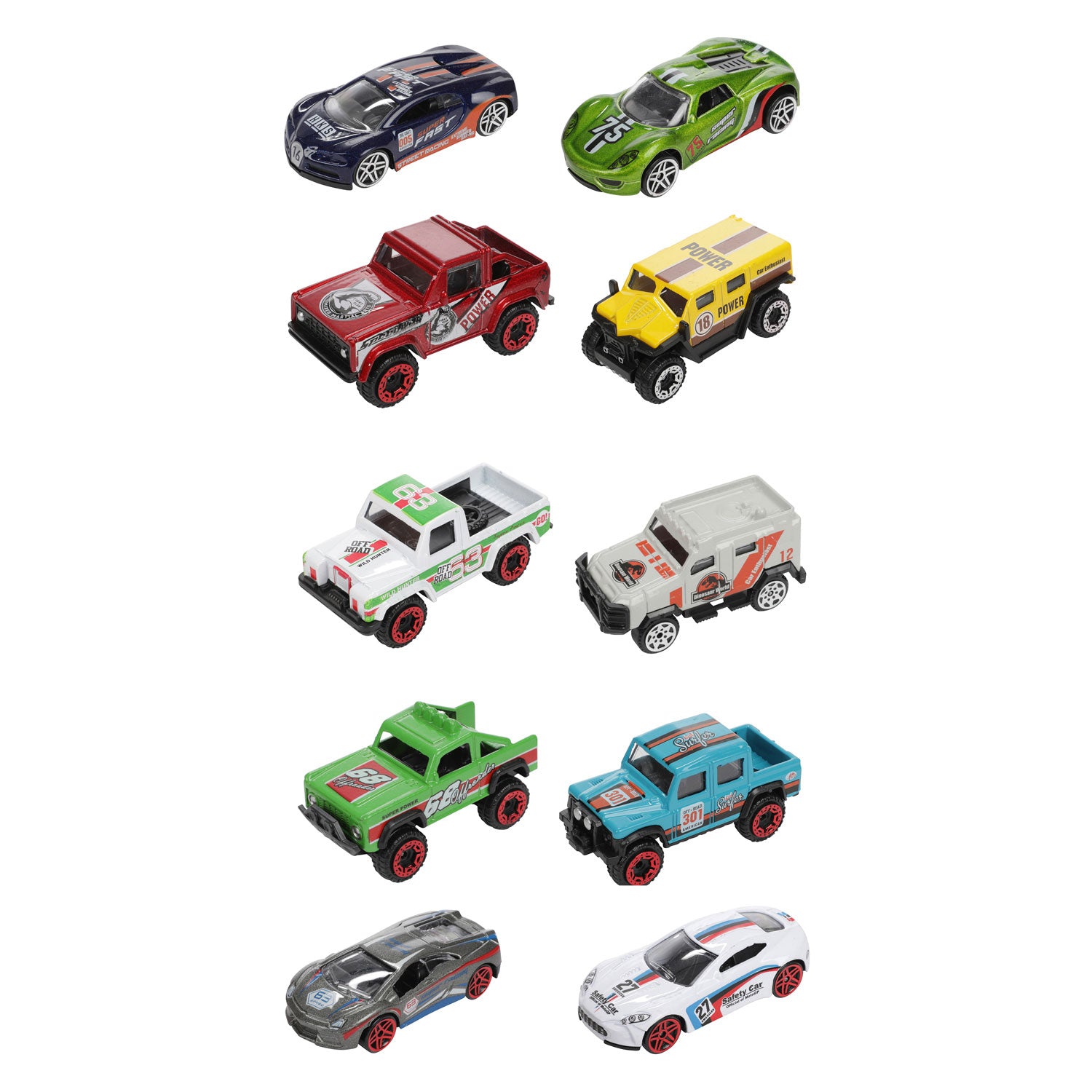 Toi-Toys - Toi-Toys Toi toys race/rally auto set 5-delig