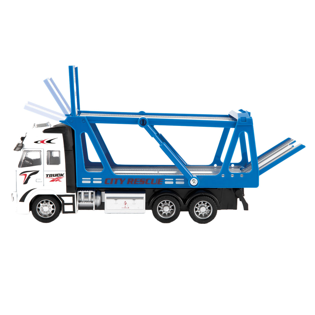 Toi-toys metal pull back auto transporter 1:38