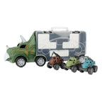 World of dinosaurs dinotruck met 3 pull-back auto's