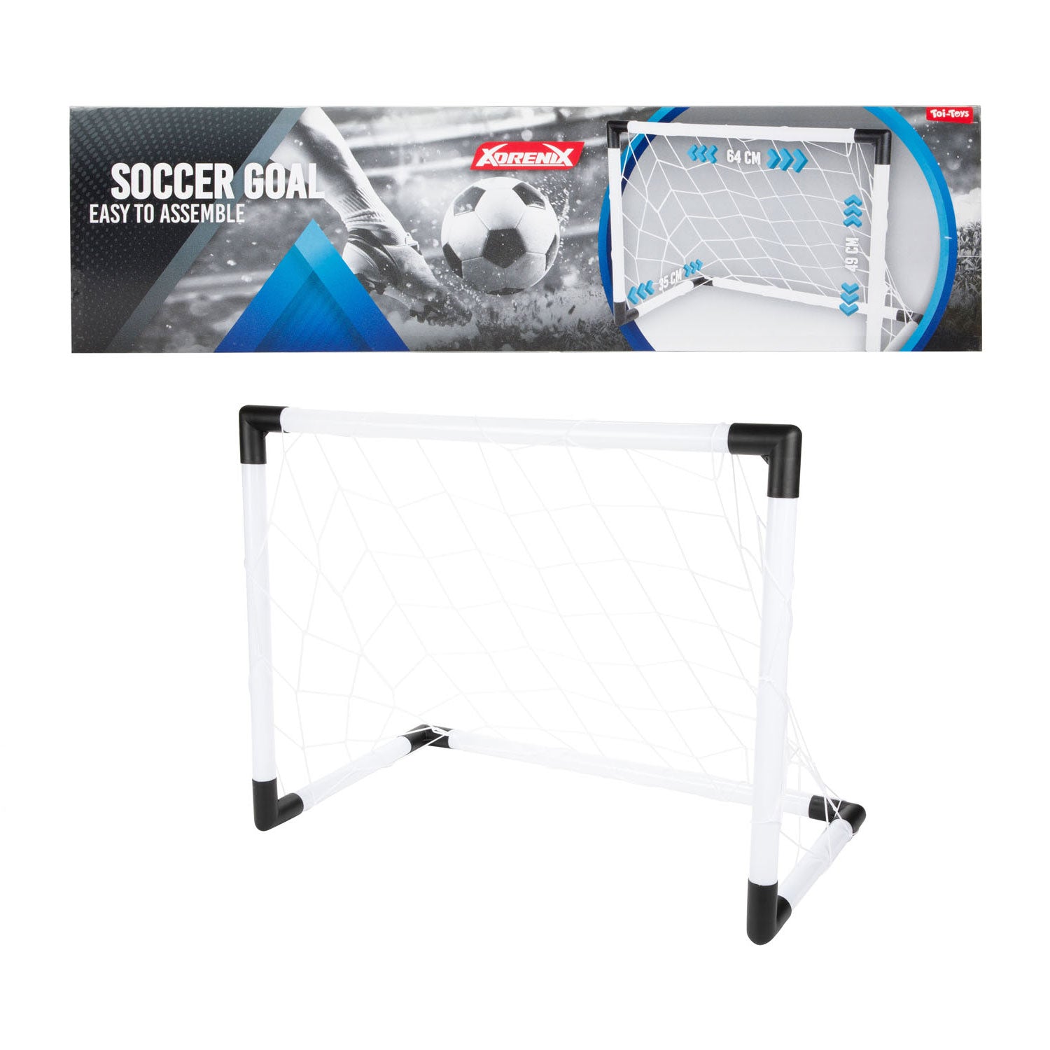 Toi-Toys - Toi-Toys Adrenix voetbaldoel met net 64x49x35cm