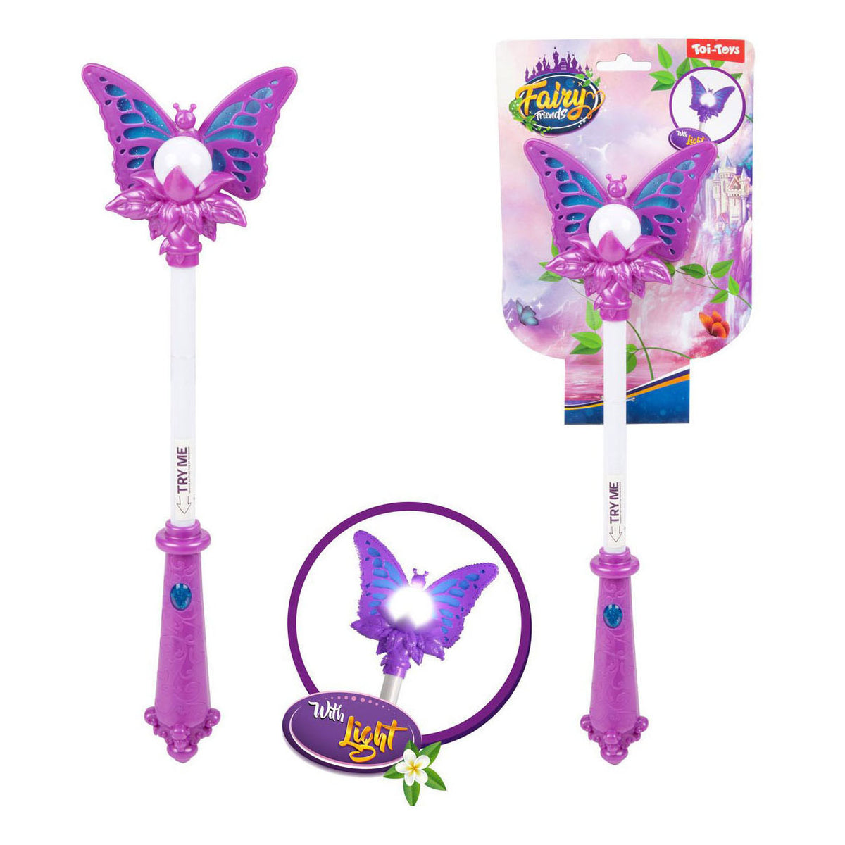 Toi-Toys - Toi-Toys Toverstaf pearl met licht