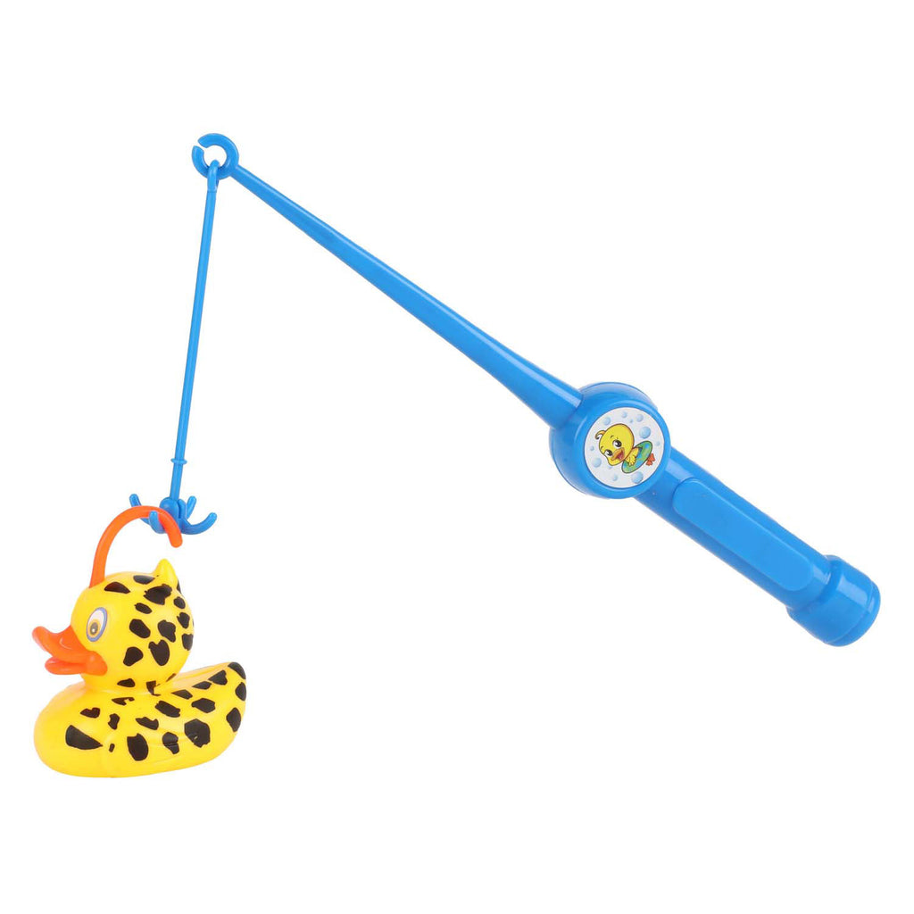 Toi-toys play out visspel vang de eend met hengel en net