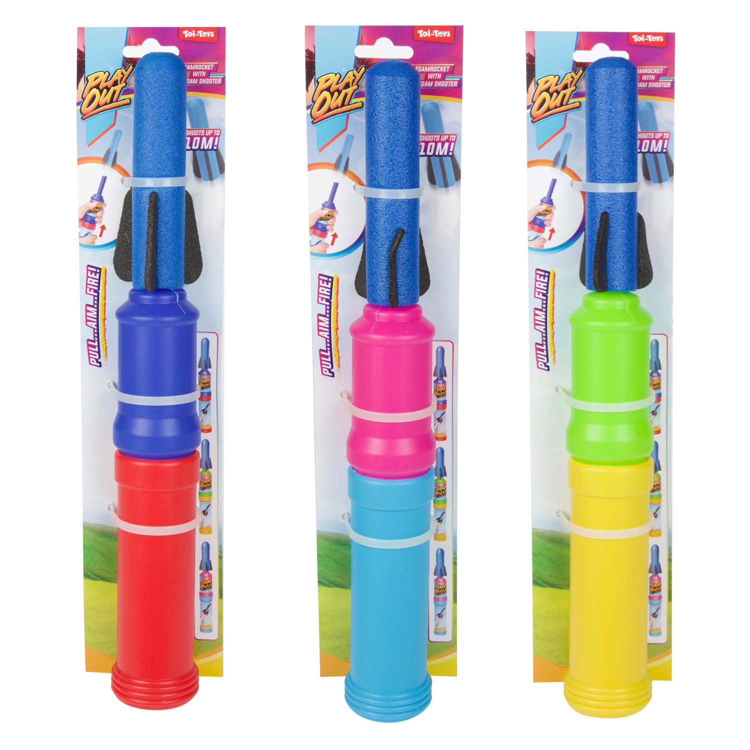 Toi-toys foamraket met afschieter 28cm