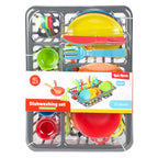 Toi-toys home food afwasrek met bestek en pannen, 27dlg.