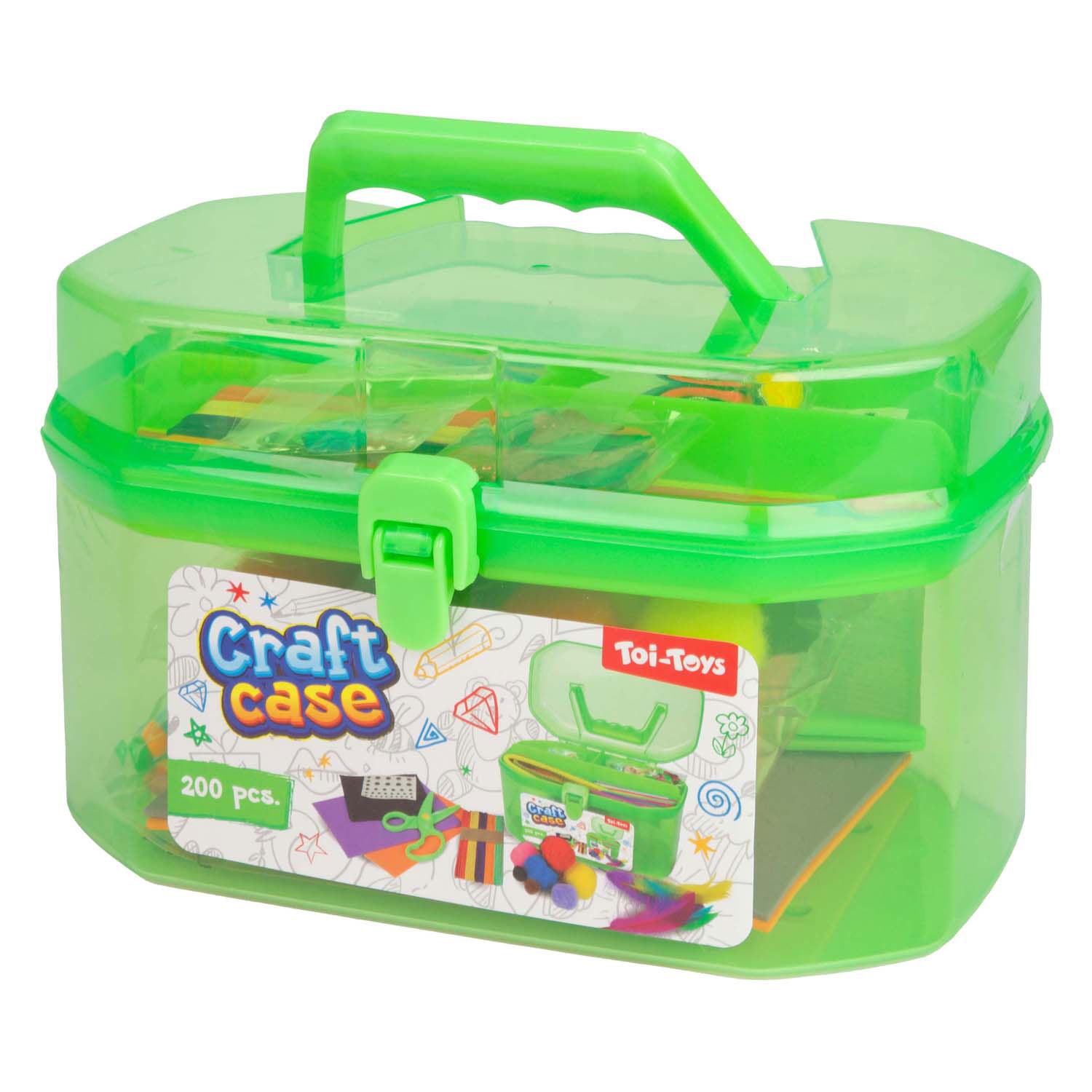 Toi-Toys - Toi-Toys Knutselset in bewaarkoffer groen