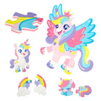 Toi-Toys - Toi-Toys Little stars foam vloerpuzzel eenhoorn 36 stuks