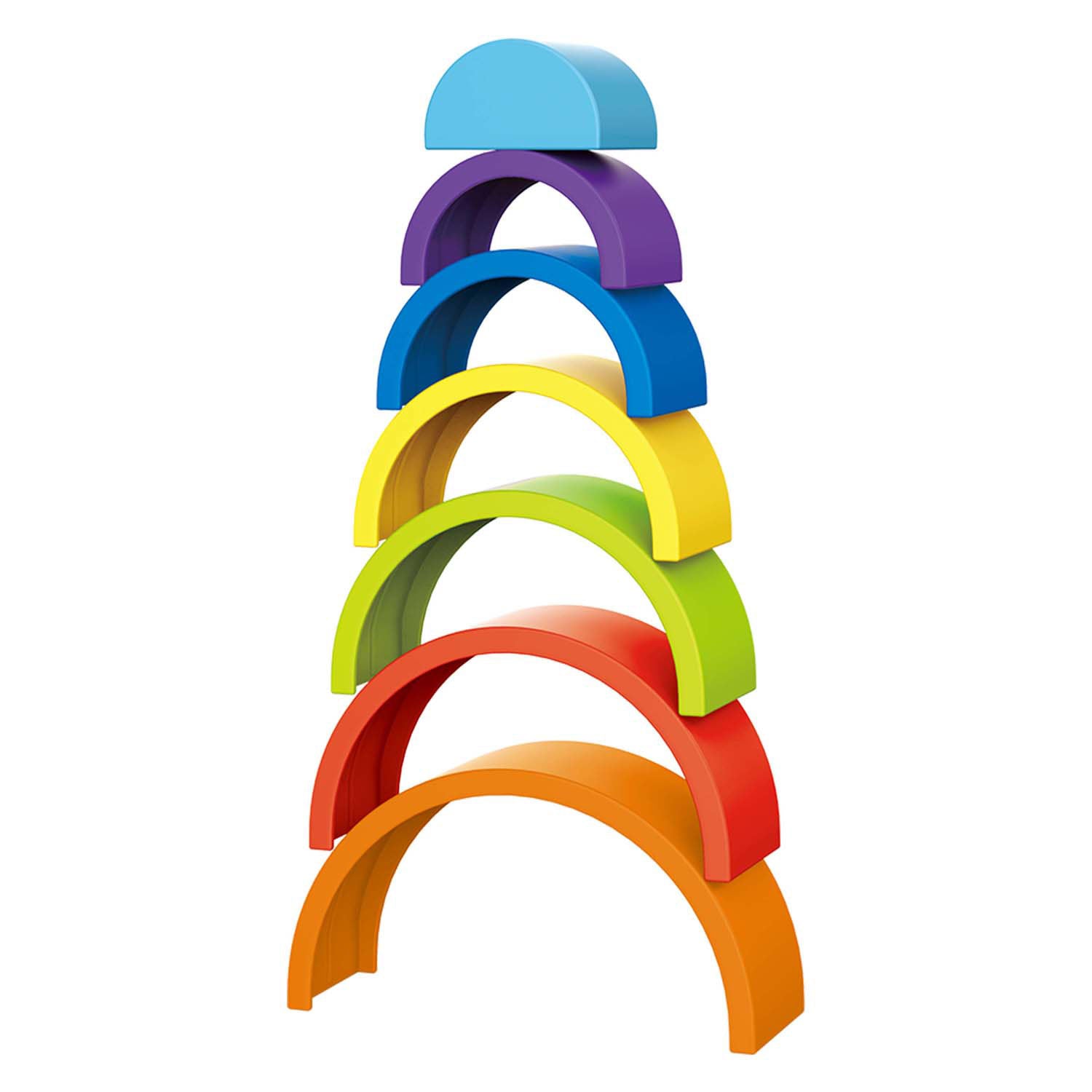 Toi-toys little stars baby stapeltoren regenboog, 7dlg.