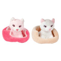 Toi-Toys - Toi-Toys Knuffel pluche kat in mand - 11cm