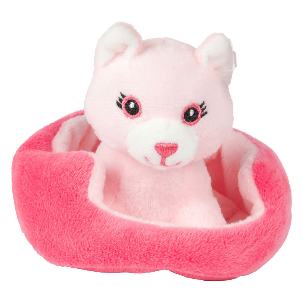 Toi-Toys - Toi-Toys Knuffel pluche kat in mand - 11cm