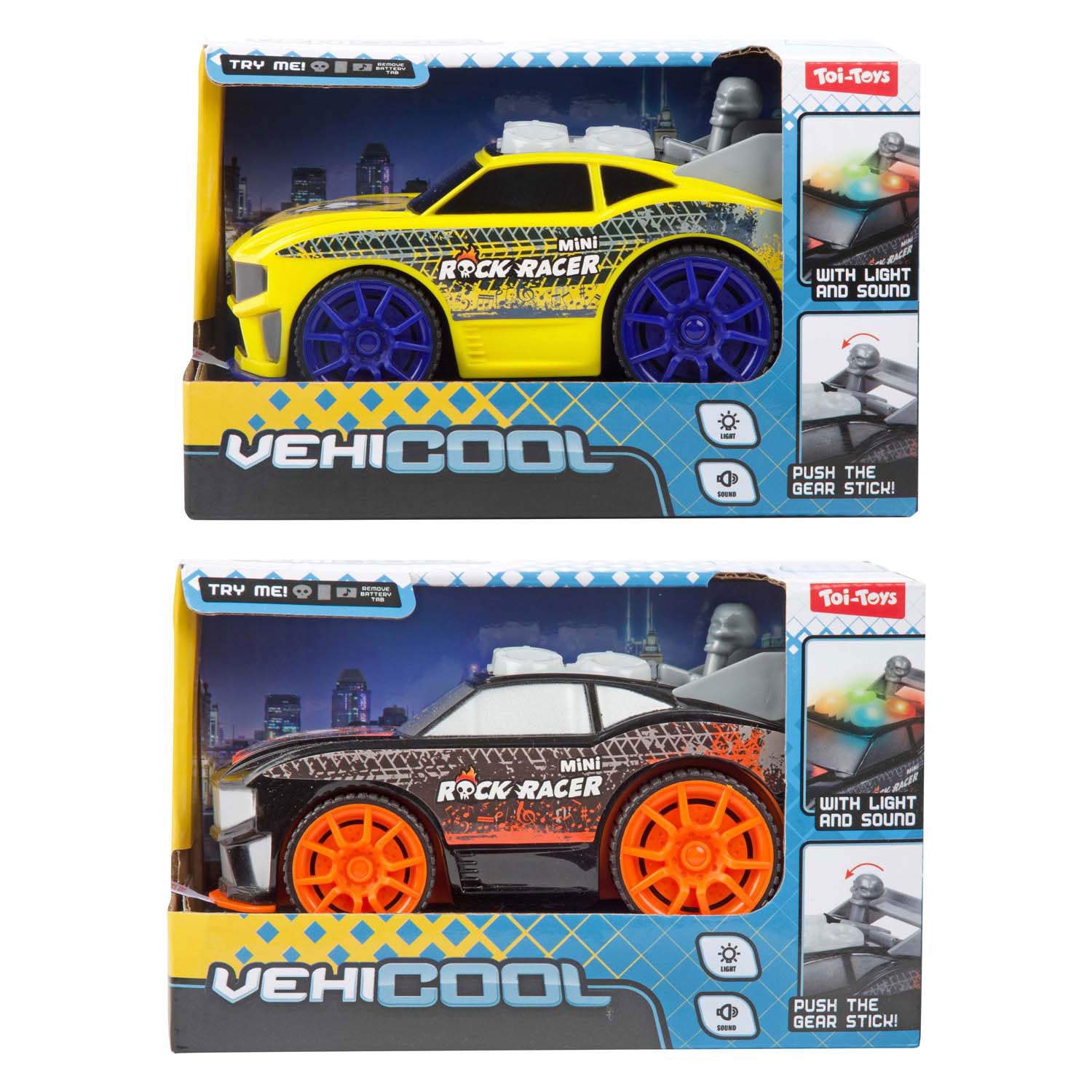 Vehicool - Vehicool rally raceauto 'rock racer' met licht en geluid