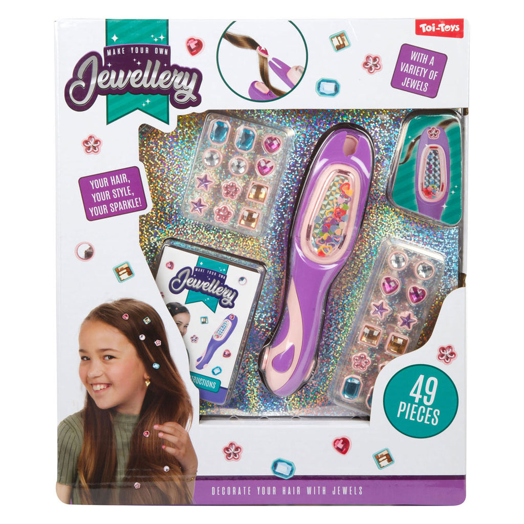 Toi-Toys - Toi-Toys Set haar versieren met juwelen - 49 delig
