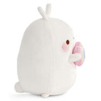 Nici pluchen knuffel molang regenboog met hart in geschenkdoos, 16cm