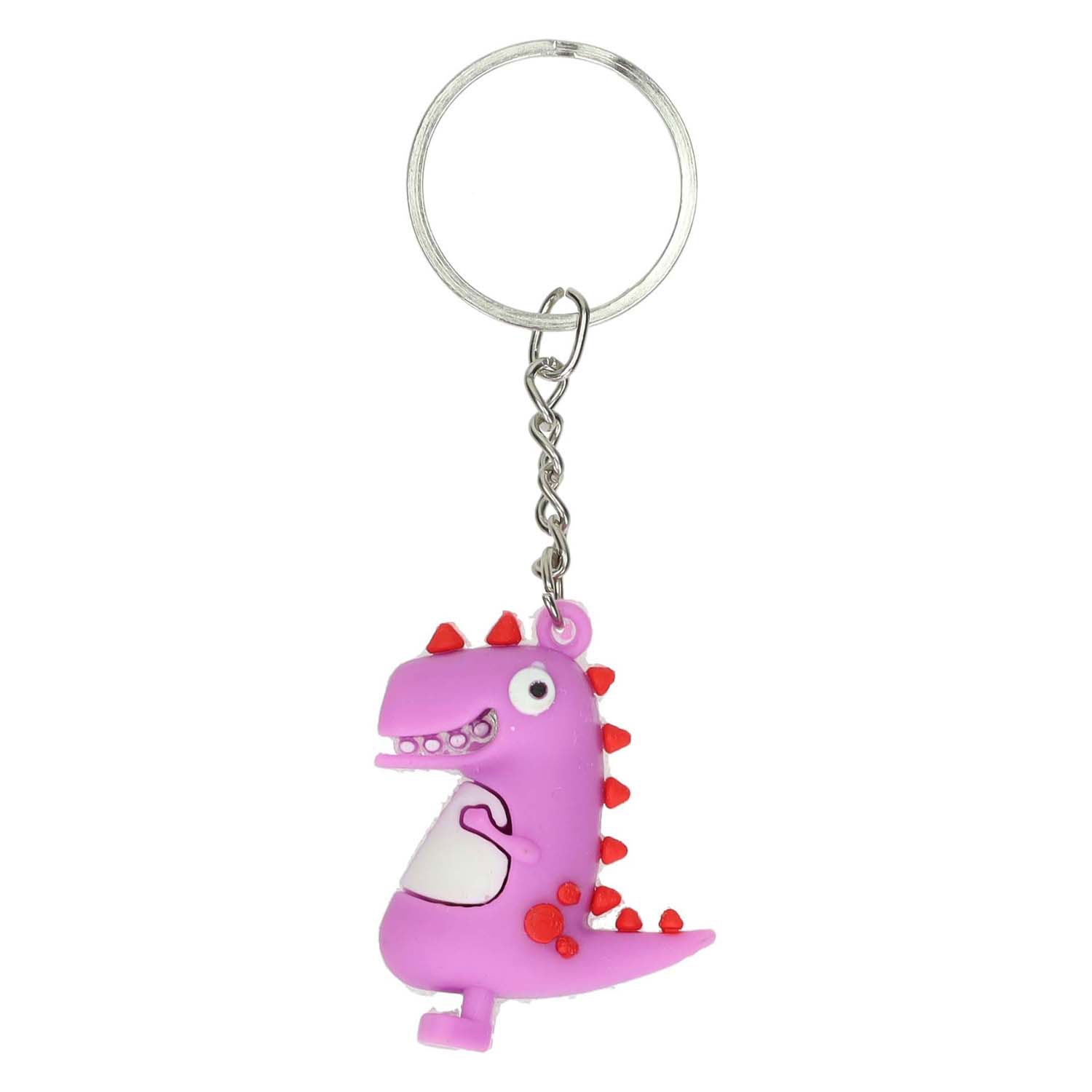 Sleutelhanger dino kleur