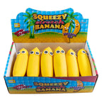 Jono Toys - Jono Toys Squeeze funny bananas anti-stress stretch knijpfiguur 12 stuks