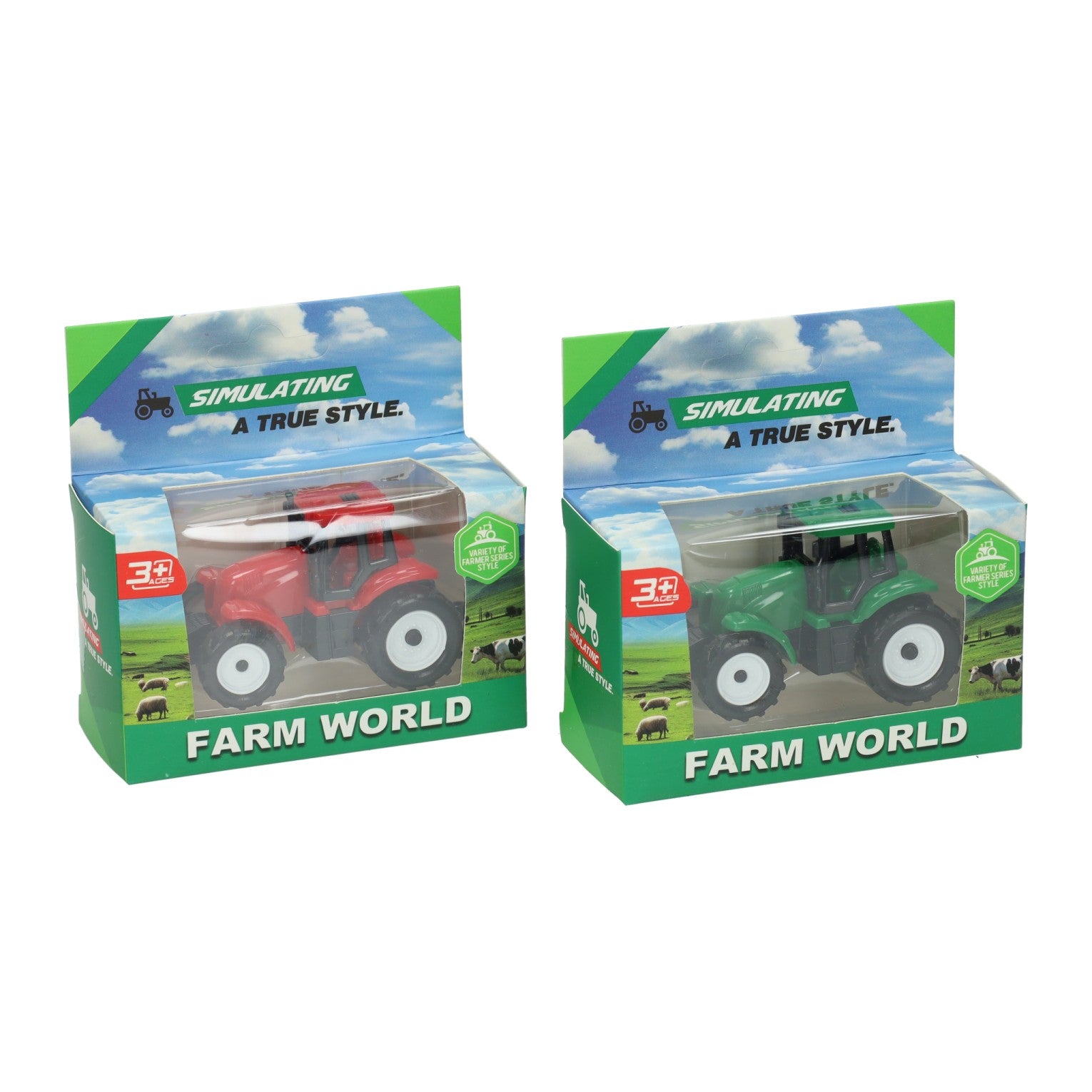 Tractor free wheel 7cm kunststof