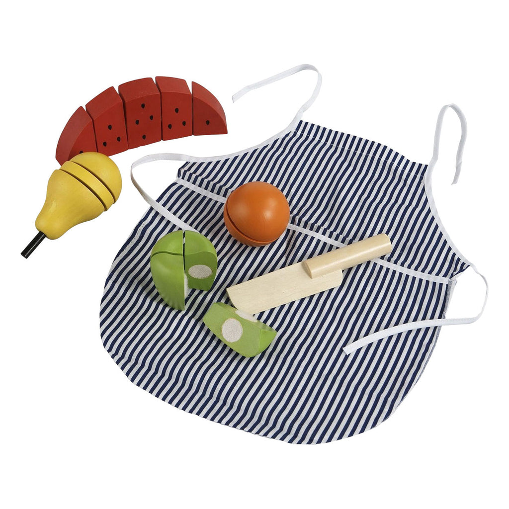 Primi Passi - Primi Passi - houten snijfruit set met schort