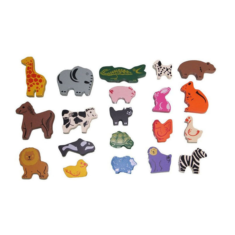 Primi Passi - Primi Passi - houten dieren set - 60st