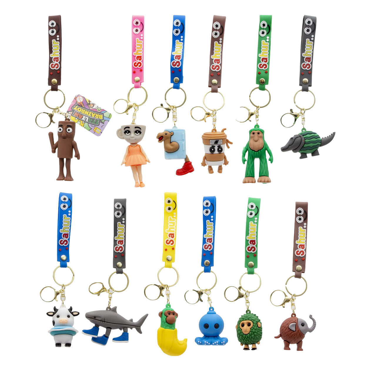 Jono Toys - Jono Toys Brainrot 3d sleutelhanger aan hanger