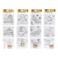 Jono Toys - Jono Toys Kleur je eigen puzzeltjes- 3 puzzeltjes + 5 stiften